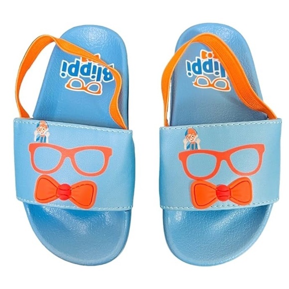 Blippi Toddlers Slide Sandals With Heel Strap Shoes - Picture 1 of 1
